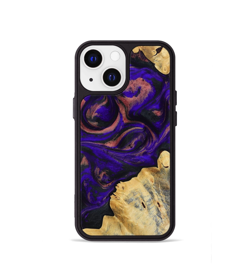 iPhone 13 mini Wood Phone Case - Nat (Purple, 818600)