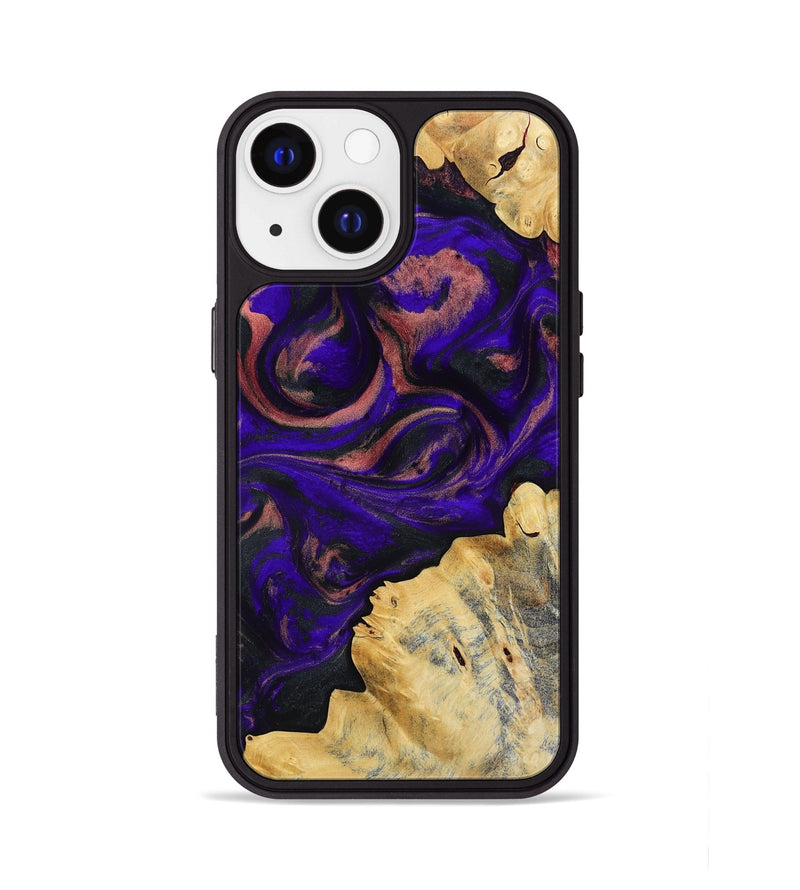 iPhone 13 Wood Phone Case - Nat (Purple, 818600)