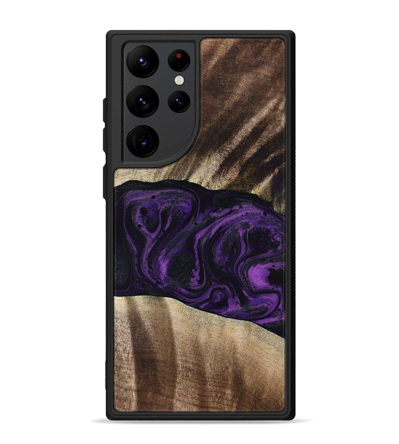 Galaxy S22 Ultra Wood Phone Case - Brook (Purple, 818601)