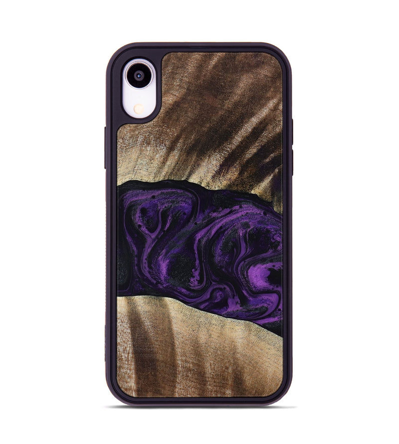 iPhone Xr Wood Phone Case - Brook (Purple, 818601)