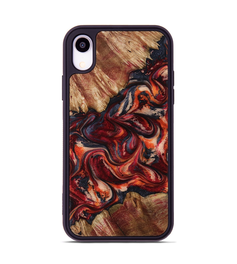 iPhone Xr Wood Phone Case - Shawnte (Red, 818602)