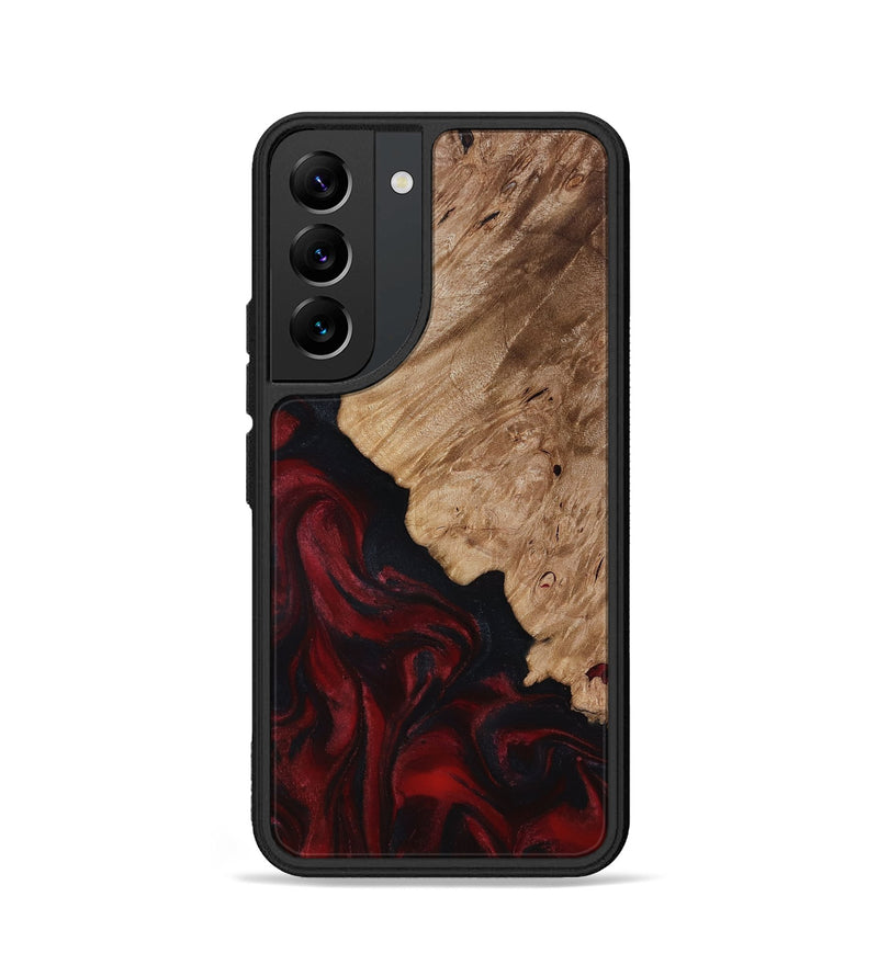 Galaxy S22 Wood Phone Case - Elton (Red, 818603)