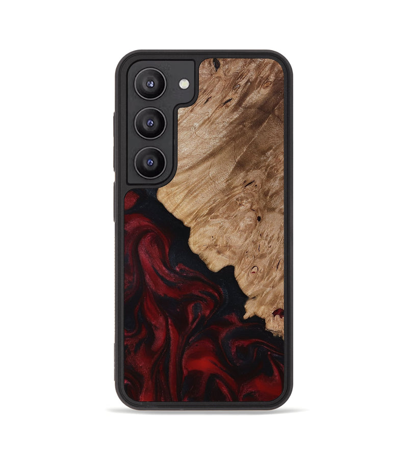 Galaxy S23 Wood Phone Case - Elton (Red, 818603)