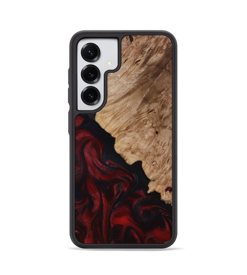 Galaxy S25 Wood Phone Case - Elton (Red, 818603)