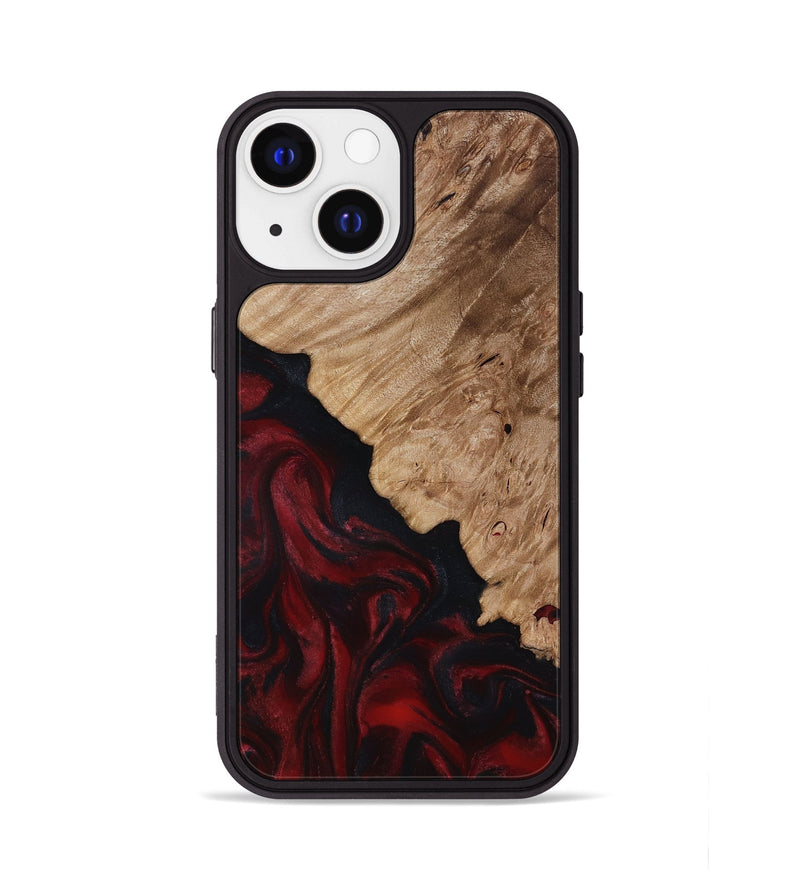 iPhone 13 Wood Phone Case - Elton (Red, 818603)