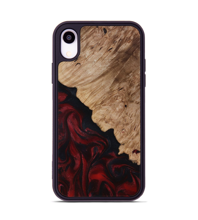 iPhone Xr Wood Phone Case - Elton (Red, 818603)