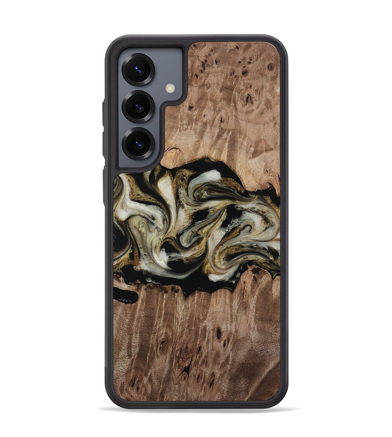 Galaxy S25 Plus Wood Phone Case - Zora (Black & White, 818604)