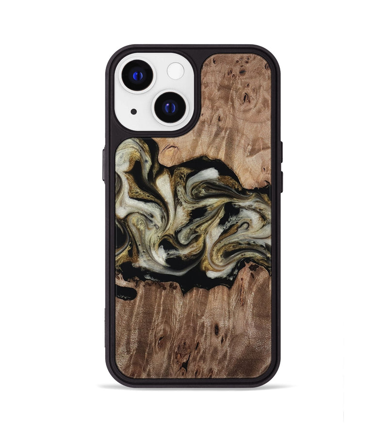 iPhone 13 Wood Phone Case - Zora (Black & White, 818604)