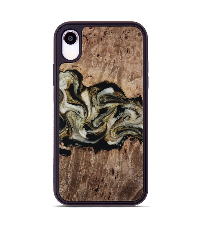 iPhone Xr Wood Phone Case - Zora (Black & White, 818604)