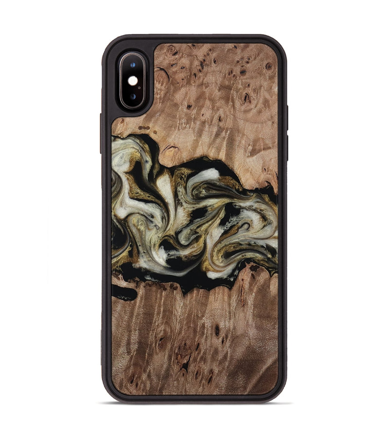 iPhone Xs Max Wood Phone Case - Zora (Black & White, 818604)