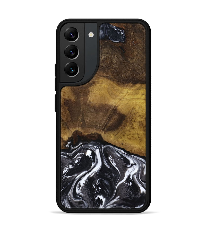 Galaxy S22 Plus Wood Phone Case - Fabian (Black & White, 818606)