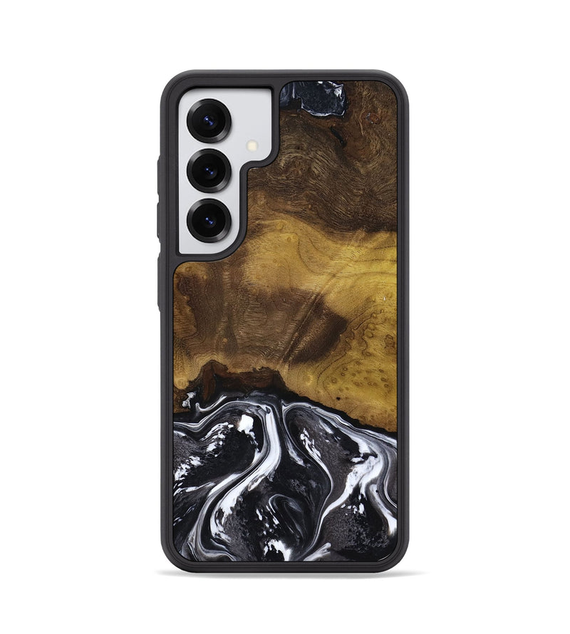 Galaxy S25 Wood Phone Case - Fabian (Black & White, 818606)