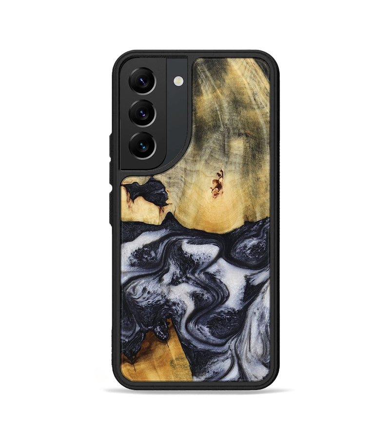 Galaxy S22 Wood Phone Case - Neva (Black & White, 818607)