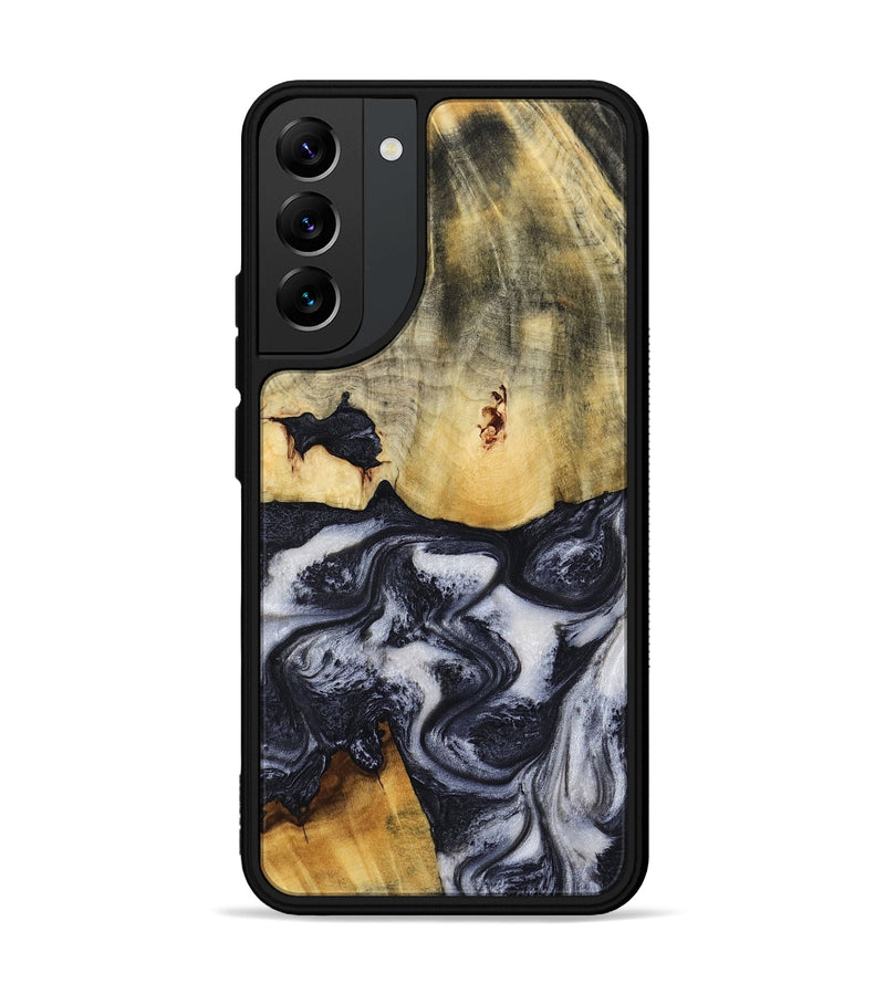 Galaxy S22 Plus Wood Phone Case - Neva (Black & White, 818607)