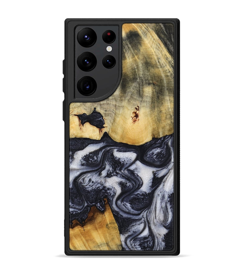 Galaxy S22 Ultra Wood Phone Case - Neva (Black & White, 818607)