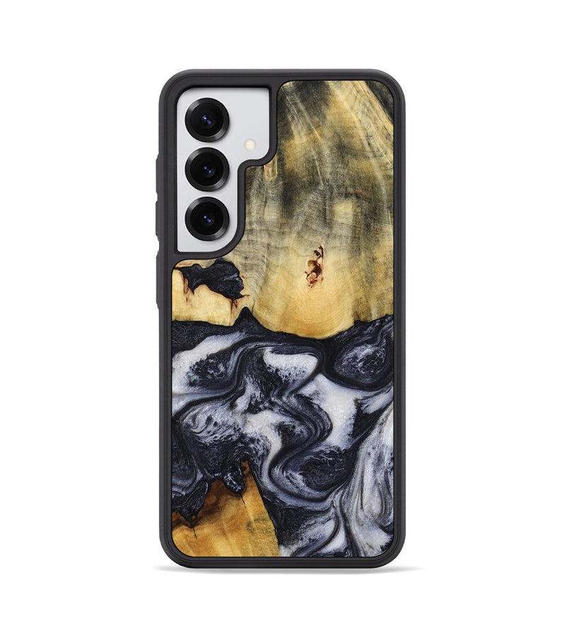 Galaxy S25 Wood Phone Case - Neva (Black & White, 818607)