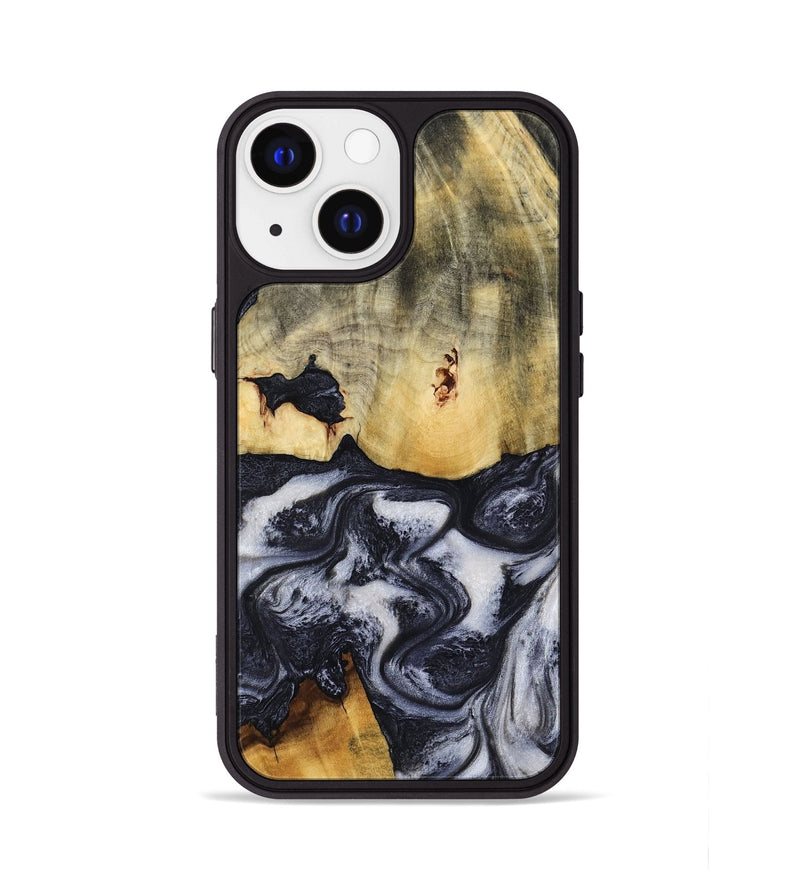 iPhone 13 Wood Phone Case - Neva (Black & White, 818607)