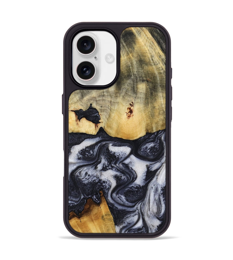 iPhone 17 Wood Phone Case - Neva (Black & White, 818607)