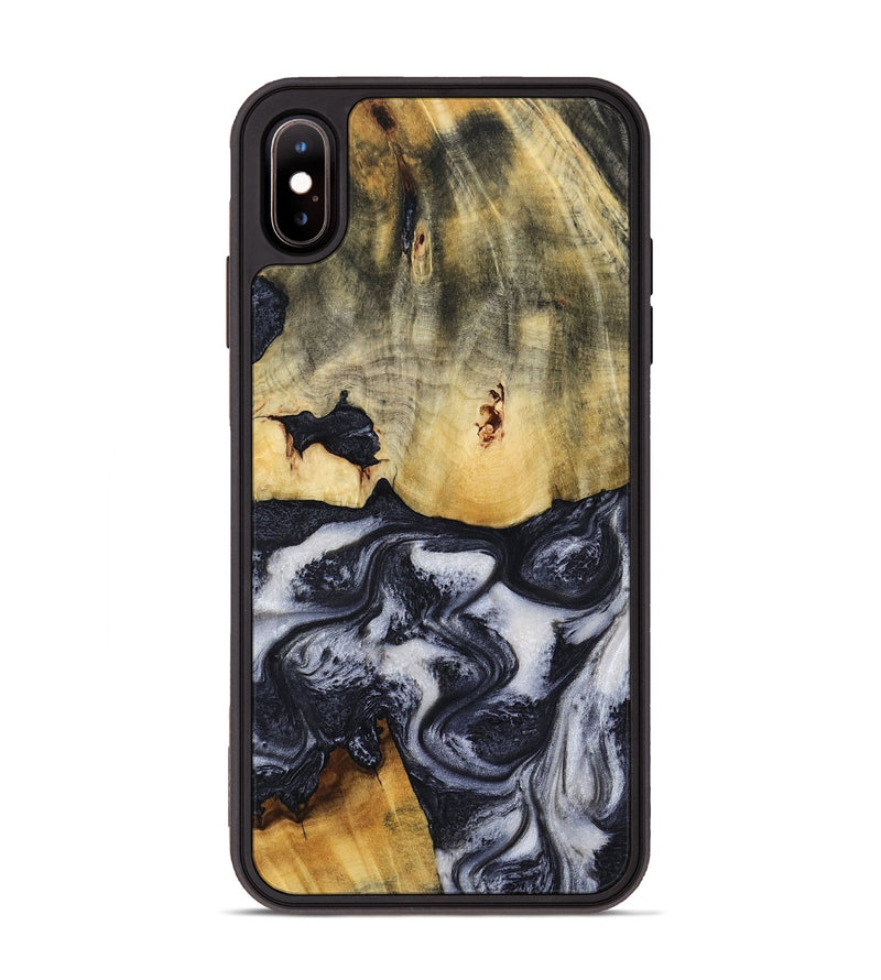 iPhone Xs Max Wood Phone Case - Neva (Black & White, 818607)