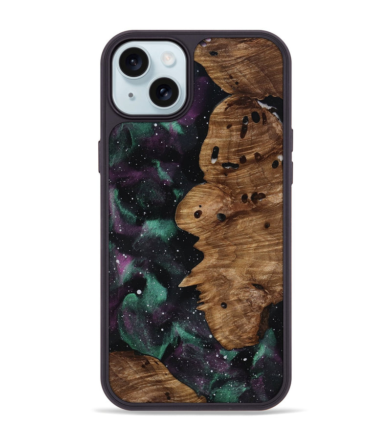 iPhone 15 Plus Wood Phone Case - Mariam (Cosmos, 818612)