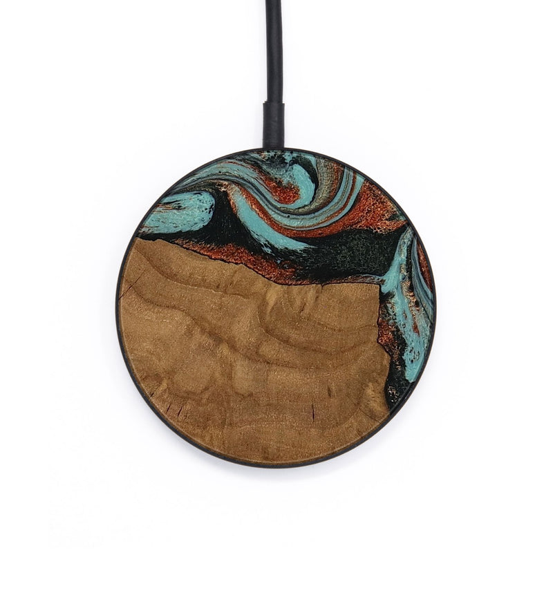 Circle Wood Wireless Charger - Madilyn (Ancient Olive, 818634)