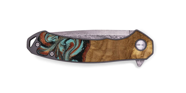 EDC Wood Pocket Knife - Madilyn (Ancient Olive, 818634)