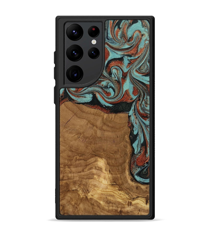 Galaxy S22 Ultra Wood Phone Case - Madilyn (Ancient Olive, 818634)