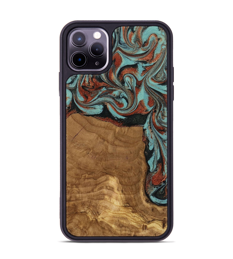 iPhone 11 Pro Max Wood Phone Case - Madilyn (Ancient Olive, 818634)