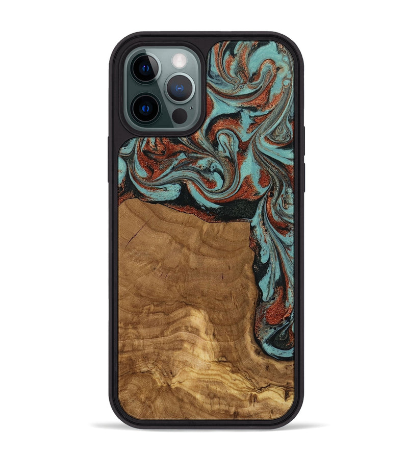 iPhone 12 Pro Max Wood Phone Case - Madilyn (Ancient Olive, 818634)