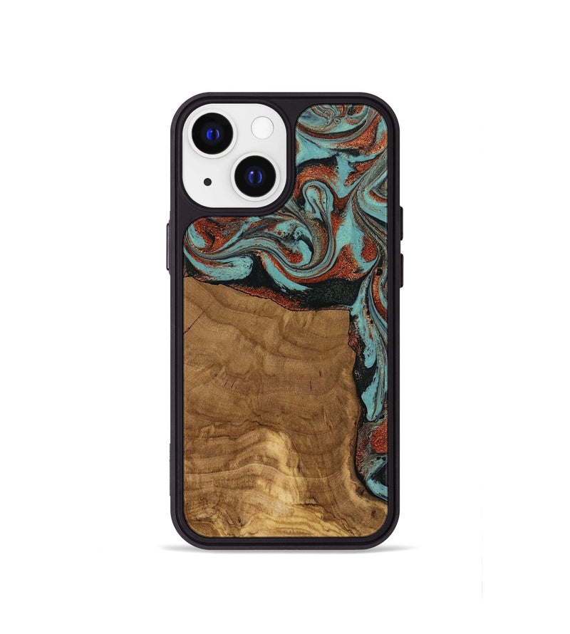 iPhone 13 mini Wood Phone Case - Madilyn (Ancient Olive, 818634)