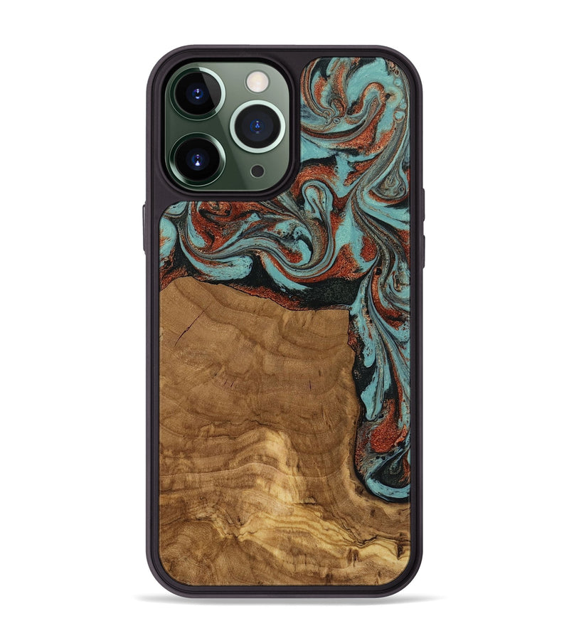 iPhone 13 Pro Max Wood Phone Case - Madilyn (Ancient Olive, 818634)
