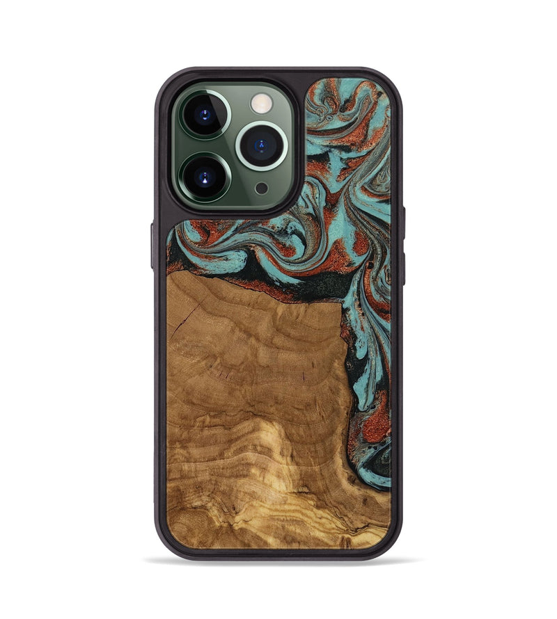 iPhone 13 Pro Wood Phone Case - Madilyn (Ancient Olive, 818634)