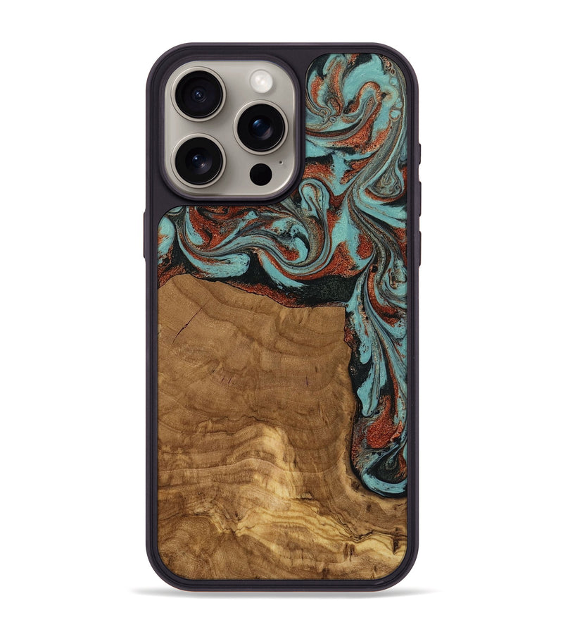 iPhone 15 Pro Max Wood Phone Case - Madilyn (Ancient Olive, 818634)