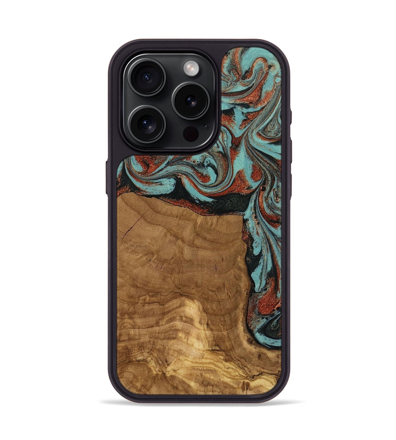 iPhone 15 Pro Wood Phone Case - Madilyn (Ancient Olive, 818634)