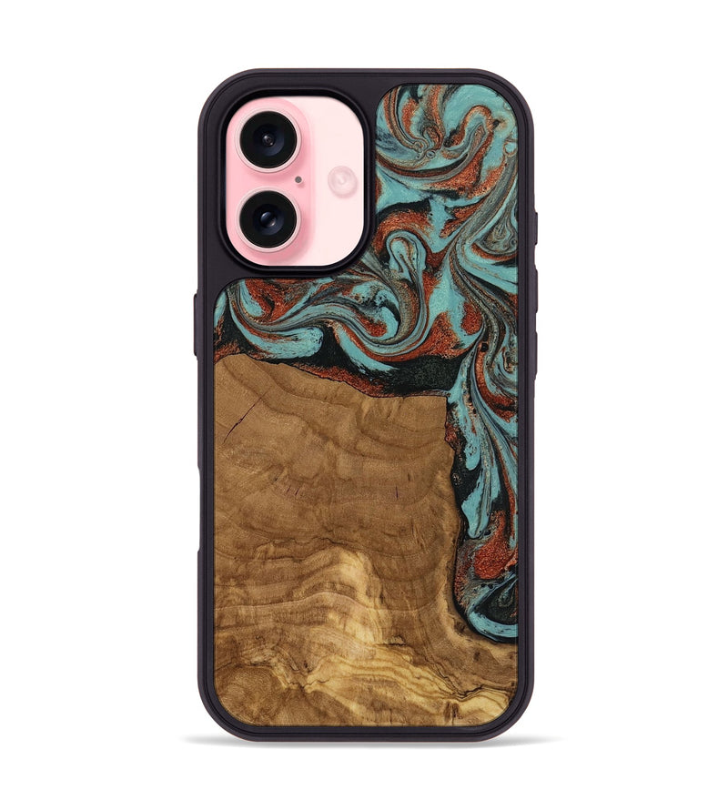 iPhone 16 Wood Phone Case - Madilyn (Ancient Olive, 818634)