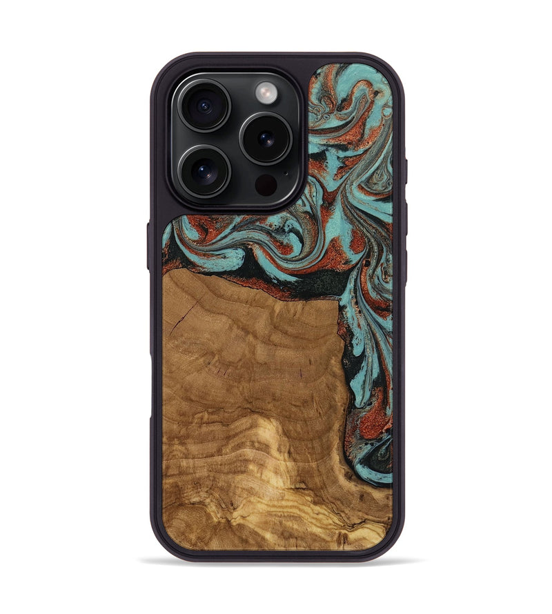 iPhone 16 Pro Wood Phone Case - Madilyn (Ancient Olive, 818634)