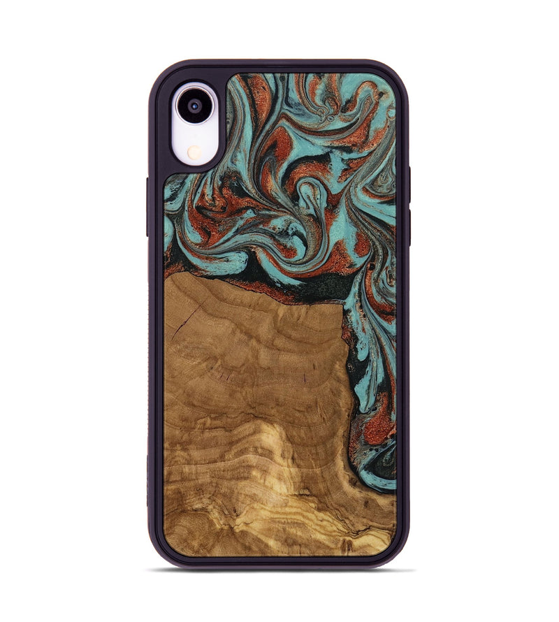 iPhone Xr Wood Phone Case - Madilyn (Ancient Olive, 818634)
