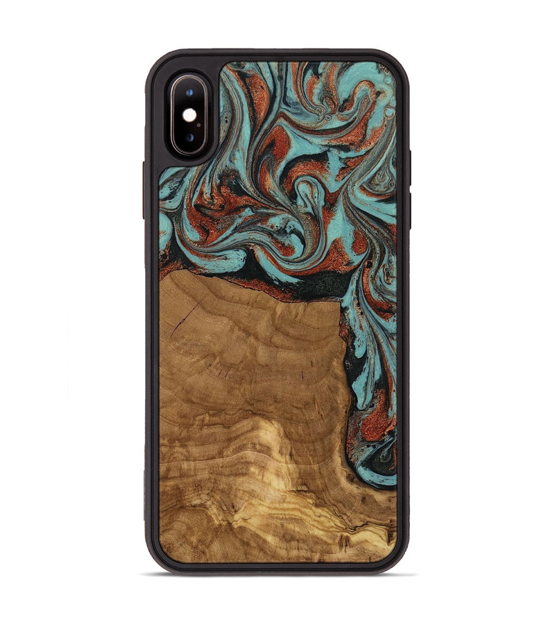 iPhone Xs Max Wood Phone Case - Madilyn (Ancient Olive, 818634)