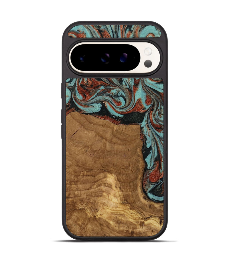 Pixel 9 Wood Phone Case - Madilyn (Ancient Olive, 818634)