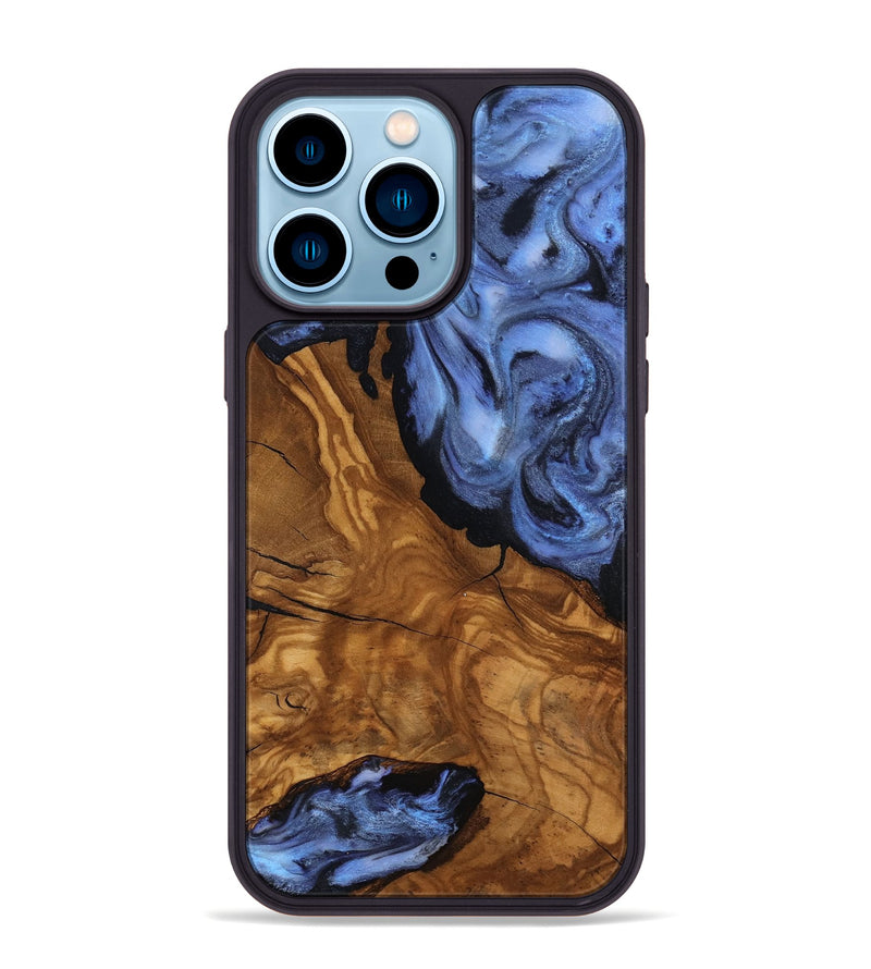 iPhone 14 Pro Max Wood Phone Case - Chas (Ancient Olive, 818635)