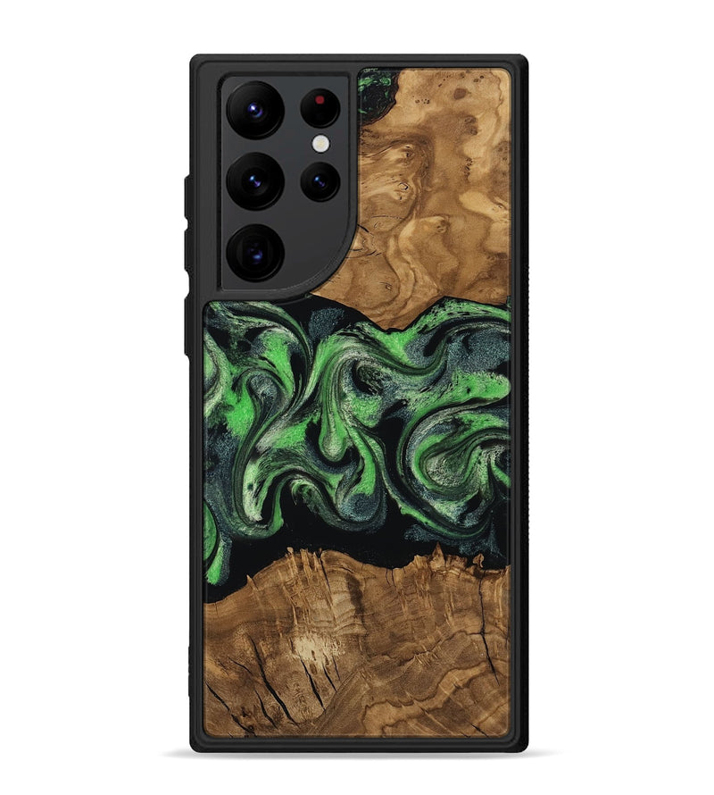 Galaxy S22 Ultra Wood Phone Case - Laraine (Ancient Olive, 818636)