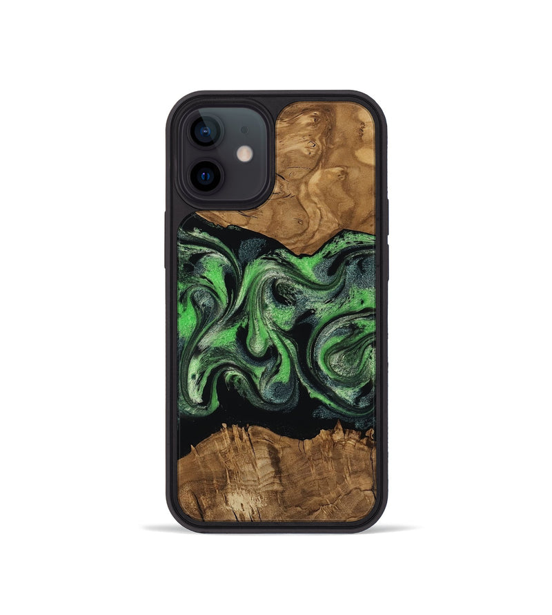 iPhone 12 mini Wood Phone Case - Laraine (Ancient Olive, 818636)