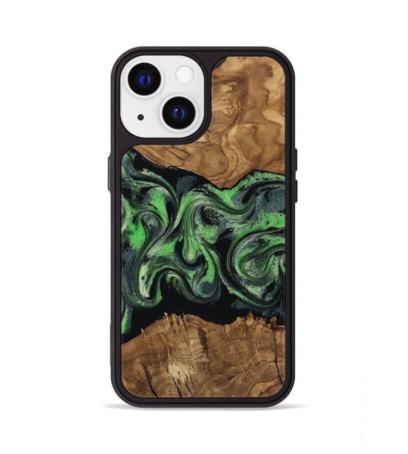 iPhone 13 Wood Phone Case - Laraine (Ancient Olive, 818636)