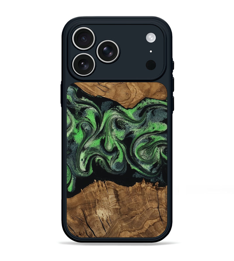 iPhone 17 Pro Max Wood Phone Case - Laraine (Ancient Olive, 818636)