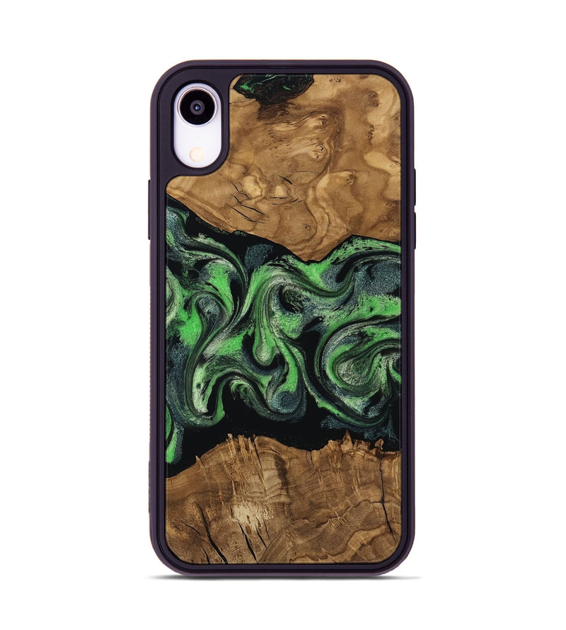 iPhone Xr Wood Phone Case - Laraine (Ancient Olive, 818636)