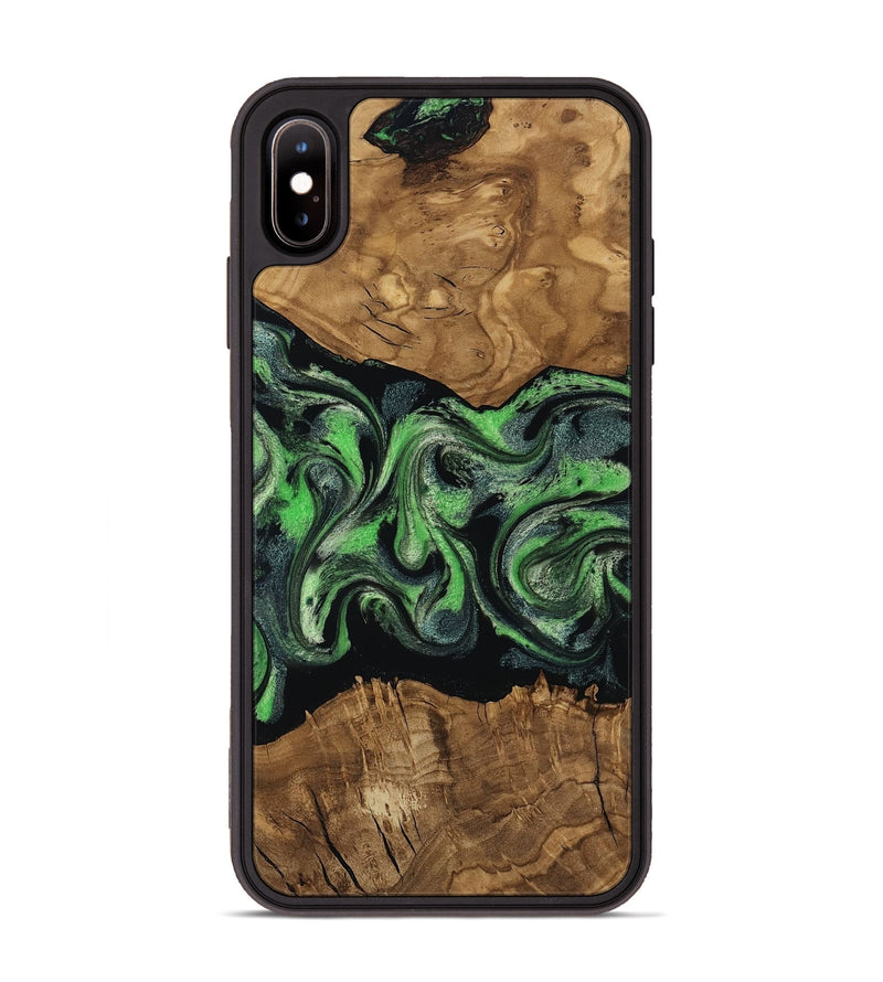 iPhone Xs Max Wood Phone Case - Laraine (Ancient Olive, 818636)
