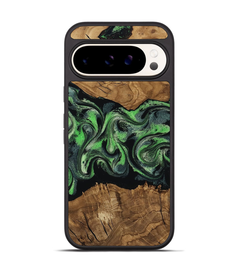 Pixel 9 Wood Phone Case - Laraine (Ancient Olive, 818636)