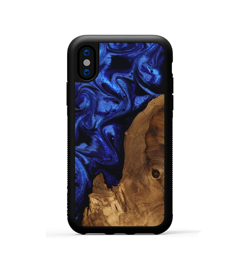 iPhone Xs Wood Phone Case - Emile (Ancient Olive, 818637)