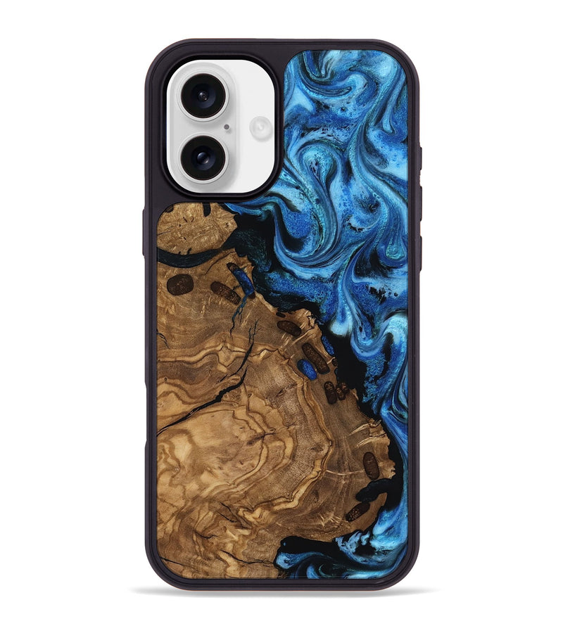 iPhone 16 Plus Wood Phone Case - Floy (Ancient Olive, 818639)