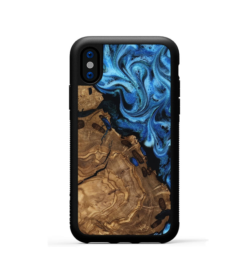 iPhone Xs Wood Phone Case - Floy (Ancient Olive, 818639)